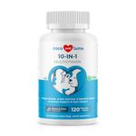 (120 Chews) - 6 in 1 Multivitamin for Dogs, Milk Thistle for Liver and Kidney, Glucosamine, MSM, Chondroitin, Omega 3, Biotin, Probiotics, Enzymes, Coq 10, Vitamins A, C and E. 120 Natural Chew-able Tablets.