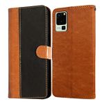 Amazon Brand- Solimo Flip for Lava Blaze 5G (Leather_CamelBlack)