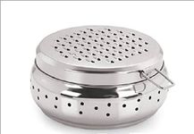 AIM Enterprises Stainless Steel Grater with Storage Container Box for Vegetables, Veggies, Potato, Fruits, Ginger, Food in Kitchen (Pack of 1)
