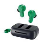 Skullcandy Dime 2 In-Ear Wireless Earbuds, 12 Hr Battery, Microphone, Works with iPhone Android and Bluetooth Devices - Dark Blue/Green