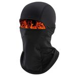 Vanolu Cold Weather Balaclava Ski Mask for Men Windproof Thermal Winter Scarf Mask Women Neck Warmer Hood for Cycling Motorcycle Running Skiing Snowboarding Black