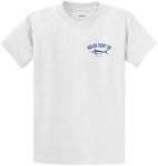 Joe's USA Koloa Lightweight Poly/Cotton Blend T-Shirts - 50/50 Cotton/Poly T-Shirts, White 100% Cotton T-shirt, 5X-Large