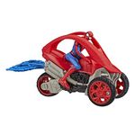 Marvel Spiderman: Stunt Vehicle 6-Inch-Scale Super Hero Action Figure And Vehicle, Toys For Boys And Kids Ages 4+, Multicolor