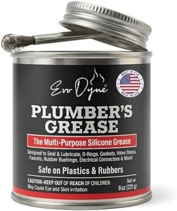 Silicone Grease (8oz), Silicone Paste | Plumbers Grease | Made in USA - Multi-Purposebfor Faucet Stems, Valves, Cartridges & DIY Projects