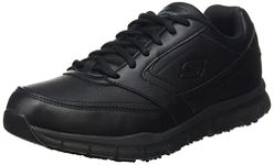 Skechers Men's NAMPA Sneaker, Black Synthetic/Pu, 9 UK