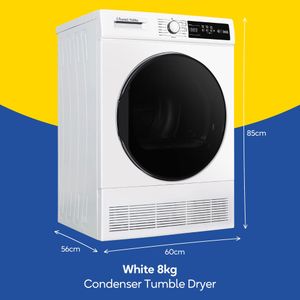 Russell Hobbs 8kg Condenser Tumble Dryer – Black