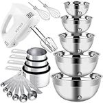 Electric Hand Mixer Mixing Bowls Se