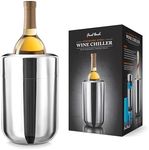 Final Touch Stainless Steel Wine Chiller with Removable Freezer Packs