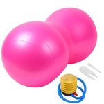 RDE home care Peanut Ball Size 45x90 cm Shaped Swiss Stability Yoga Exercise Balance Ball for Kids Labor Birthing Physio Therapy Fitness Gym Workout Exercise Ball