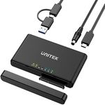 Unitek M.2 and SATA to USB Duplicator with 2.5" /3.5" SATA Hard Drive Adapter Converter, USB C 3.1 Gen2 10 Gbps Docking Station Support Offline Clone for M-Key NVME SSD, and SATA External Enclosure