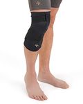 Tommie Copper Pro-Grade Adjustable Support Compression Knee Sleeve, Black, L