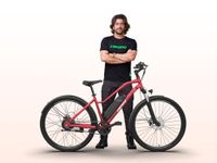 E MOTORAD - RIDE THE ELECTRIC REVOLUTION Unisex X2 Mountain Electric Cycle (16" Frame, 7.65Ah Li-Ion Removable Battery, Front Suspension, LCD Display, 250W Motor) (Warm Red), 17 Inches