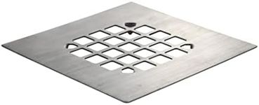 Danco 11045 Snap-in Shower Strainer & Drain Cover, Brushed Nickel