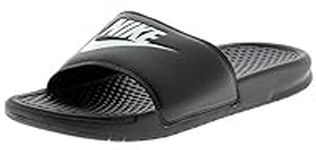 Nike Men's Benassi Just Do It Athletic Sandal, Black/White Noir/Blanc, 9.0 Regular US