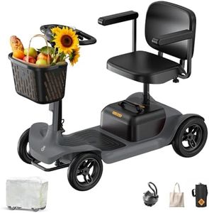 Paiseec Mobility Scooter for Adults, Seniors - 25Miles/40Miles Range, 6 mph, Large Wheels for Outdoor, Smart Safety Features, Headlight, Basket
