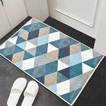 ishro home Velvet 3D Printed Rebecca Contemporary Runner Carpet Anti Skid For Home/Kitchen/Kitchen/Living Area/Office Entrance. (Crystals, 46X71 Cm)