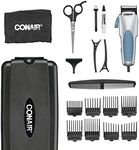 ConairMAN Custom Cut, Hair Clippers for Men, No Slip Grip 18-piece Home Hair Cutting Kit