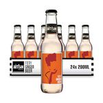 The Artisan Drinks Company Fiery Ginger Beer - 200mlx24 Bottles of Ginger Beer - A Blend of Root Ginger, Cloudy Lemon And A Hint of Chilli - Natural Ingredients Ginger Beer for Rum, Bourbon & Vodka