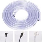 WEDAWN Dog and Cat Cord Protector from Pets No-Chew Solution, Pet Wire Flexible Cable Sleeve 10ft/2mm Thick, 1/2in Diameter Wire Protector Tubing for Cord, Cable Cover for USB Charger,Odorless,2Pack