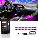 Car LED Interior Lights,Interior RGB Lights,8 Colors Car Atmosphere Lights,Car LED Strip Light with,Sync Music,5V USB Car Led Lights.