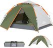 Gysrevi Camping Tent, 3 Man Instant Pop Up Tent Waterproof, Large Double Layer Automatic Dome Tent, Outdoor Backpacking Tents for Camping