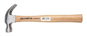 Olympia Tools 60-014 8-Ounce Claw Hammer, Wood Handle