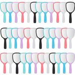 Vinsot Handheld Mirror Bulk Hand Mirrors with Handle Plastic Compact Travel Makeup Cosmetic Mirror Small Hand Held Mirror Portable Vanity Mirror for Home Camping Classroom, 7.09 x 3.15 Inches