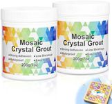 Mosaic Grout, 14.1oz Mosaic Grout for Crafts, Handmade Grouting, Mosaics Tiles Glass DIY Decor, No Need to add Water, Direct Caulking Tile Tools, Translucent