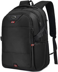 INSAVANT Laptop Backpack Water Resistant Backpacks Durable College Travel Daypack, Tsa Black, 17 Inch, Daypack Backpacks