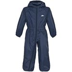 Trespass Button – Waterproof Ski Suit for Children - blue -