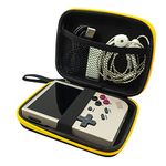 Hard Carrying Case for RG35XX Handheld Game Console, EVA Case Compatible with RG353V/R36S Handheld Game Console and Accessories Multi-function Travel Storage Bag (black)