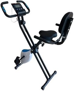 Bicicleta estática X-Bike con respaldo Comfort FD Sport plegable | Bicicleta estática de cámara | Fitness para el entrenamiento en casa | Plegable | Consola | Bicicleta estática de resistencia