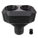 Dual 32mm/38mm Universal Hose Connector Tool Y Splitter Compatible with DeWalt AirLock DWV9000