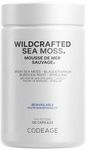 Codeage Wildcrafted Sea Moss Supplement - Irish Sea Moss, Bladderwrack, Spirulina Superfood, Supports Nutrient Intakes With Black Pepper Fruit - 2-month Supply - Non-GMO, Gluten-Free - 120 Capsules