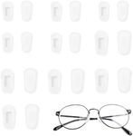 10 Clear Pairs Eyeglass Nose Pads S