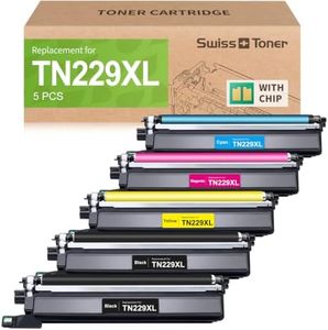 TN229XL Toner 5 Pack Comapatible for Brother MFC-L3780CDW