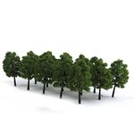 WINOMO Scale Trees Diorama Models Model Train Scenery Architecture Trees Model Railroad SceneryScenery Landscape Model Tree 20pcs 9CM (Dark Green)