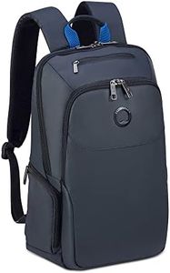 Delsey Parvis Plus 2 Compartment 2 Wheel Carry-On Laptop Protection Trolley Boardcase, 17.3" Size, Grey