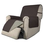 Easy-Going Recliner Chair Slipcover Reversible Sofa Cover Water Resistant Couch Cover Furniture Protector with Elastic Straps for Pets Kids Children Dog Cat (Recliner 22 inch, Chocolate/Beige)