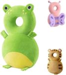 Toddler Baby Head Protection Cushion Backpack Wear,Green Frog