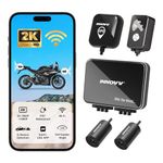 INNOVV K7 Motorcycle Dash Cam Front and Rear with EIS Anti-Shake 2K + 2K@30FPS or 1080P + 1080P@30 FPS Motorcycle Camera, GPS, Wi-Fi, 24Hrs G-Sensor, Waterproof Motorcycle Camera Support 512 GB Max