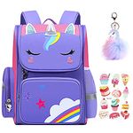 Girls Backpacks Cute Unicorn Lightweight Travel Bookbags for Elementary School Kids Teens