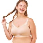 Enamor A112 Smooth Super Lift Classic Full Support Bra - Stretch Cotton, Non-Padded, Wirefree & Full Coverage PALESKIN