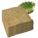 Banziaju Microgreens 8Pcs Hemp Mats for Growing Microgreens 10x10 Microgreens Growing Kit Jute Mat Organic Seed Sprouts Growing Mat for Seed Starter Trays Sprouts Growing Kit