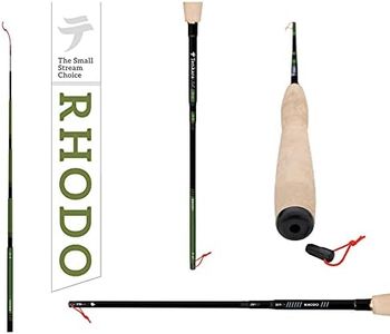 Tenkara USA Fly Fishing Rhodo™ Rod, for Small Streams - Carbon Fiber, Lightweight, Telescopic, Adjustable, 3 Multi-Lengths (8'10"/ 9'9"/ 10'6")