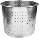 DOITOOL Crawfish Leaky Pot Crawfish Seafood Pot Seafood Boil Pot Stainless Steel Crawfish Pot Crawfish Crab Steamer Pot Strainer Basket Stock Pot Insert for Outdoor Cooking Accessories Silver