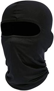 UK-UNIQUE Balaclava Face Mask - Breathable Lightweight Ski Motorcycle Helmet Racing Cycling Multi-Purpose Balaclavas - Unisex Men Women Kids Boys Girls (Black)