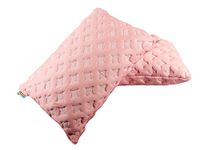 PumPum Premium Luxurious Knitted Fabric Microfibre Bed Pillow Set of 2 for Sleeping-(17"X27", Pink)