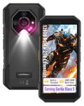 Ulefone Armor X32 Rugged Smartphone, 128GB/2TB TF, Android 14, 48MP+20MP Night Vision, 5.65" Corning Gorilla Glass Tough Screen, 4G 3-Card Slot, 5500mAh 18W, IP68 Waterproof Mobile Phones, NFC Black