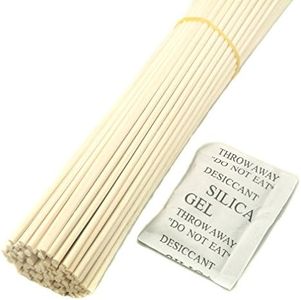 100 Pieces 3mm Natural Rattan Reed Diffuser Replacement Sticks (20cm*3mm)
